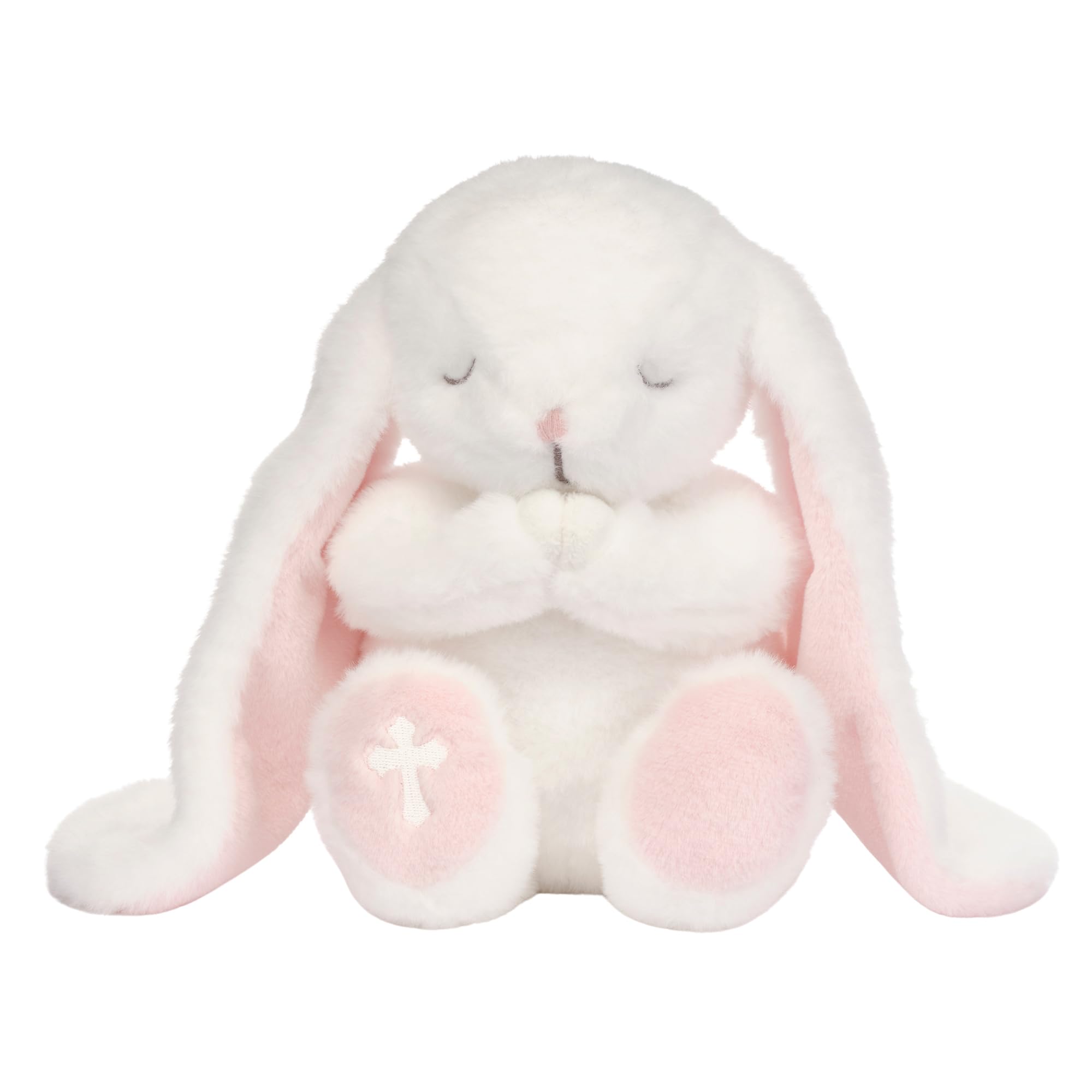 Amazon.com: Lambs & Ivy Heaven Sent Baptism White Plush Bunny